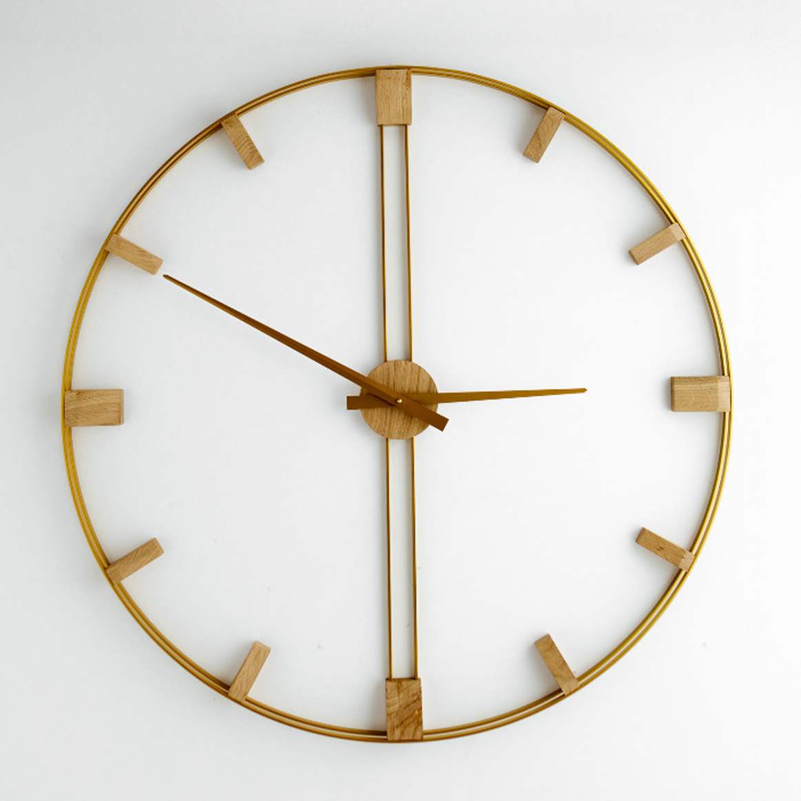 Du y Zegar Na cian D bowy Classic Z oty Simple Clock 96